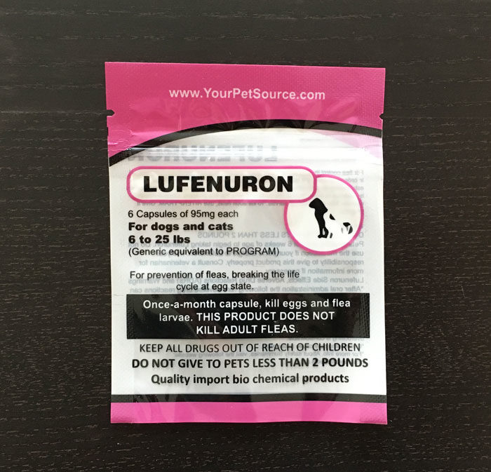 Lufenuron Flea Medicine for Dogs and Cats 625 lbs
